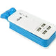 Multi-port Four-in-One USB Mobile Fast charging Port Power Strip Extension - EX-STOCK CANADA