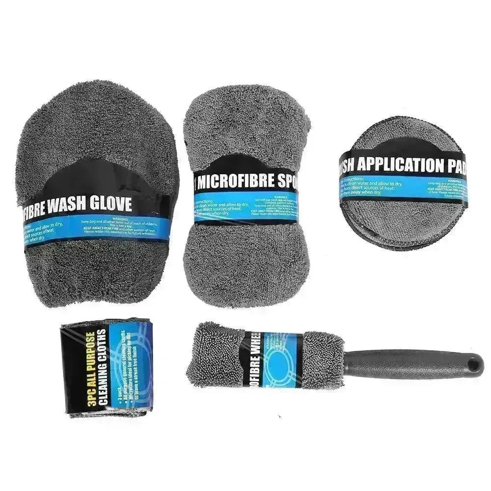 Multifunctional Household Car Wash Cleaning Nine Piece Set - EX-STOCK CANADA