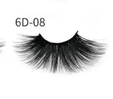 Nethong 25mm mink false eye lashes 6D three-dimensional messy cross-eye lashes Europe and the United States cross-border for eye lashes - EX-STOCK CANADA
