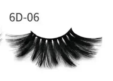 Nethong 25mm mink false eye lashes 6D three-dimensional messy cross-eye lashes Europe and the United States cross-border for eye lashes - EX-STOCK CANADA