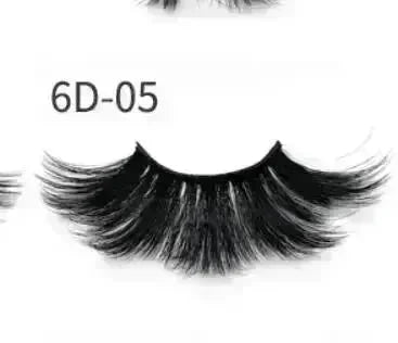 Nethong 25mm mink false eye lashes 6D three-dimensional messy cross-eye lashes Europe and the United States cross-border for eye lashes - EX-STOCK CANADA