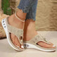 New Air Cushion Thong Sandals Summer Flip Flops Hollow Metal Buckle Wedges Shoes For Women Thick Sole Beach Shoes - EX-STOCK CANADA