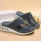 New Air Cushion Thong Sandals Summer Flip Flops Hollow Metal Buckle Wedges Shoes For Women Thick Sole Beach Shoes - EX-STOCK CANADA