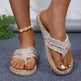 New Canvas Flip Flops Summer Thong Sandals Comfortable Fashion Flat Shoes For Women - EX-STOCK Canada