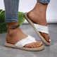 New Canvas Flip Flops Summer Thong Sandals Comfortable Fashion Flat Shoes For Women - EX-STOCK Canada