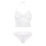 New erotic lingerie Sexy perspective pajamas set Sling lace lingerie - EX-STOCK CANADA