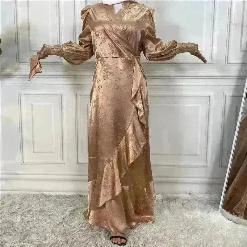 New Fashion Women's Clothing Patchwork Arab Dress - EX-STOCK CANADA
