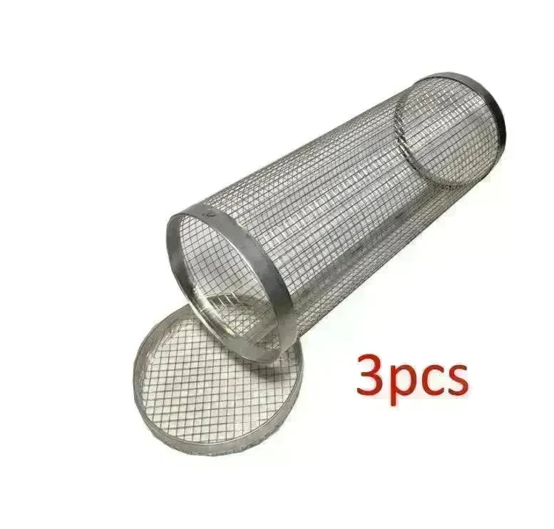 New Grilling Basket BBQ Basket Stainless Steel Grill Outdoor Picnic Camping Barbecue Cooking Supplies - EX-STOCK CANADA
