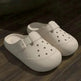 New Hole Shoes Summer Buckle Baotou Slippers Outerdoor Garden Clogs Shoes Indoor Non-Slip Floor Home Slipper - EX-STOCK Canada
