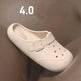 New Hole Shoes Summer Buckle Baotou Slippers Outerdoor Garden Clogs Shoes Indoor Non-Slip Floor Home Slipper - EX-STOCK Canada