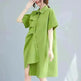 New Irregular Loose And Thin Literary Shirt Dress Women - EX-STOCK CANADA