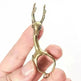 New Lucky Deer Anti-finger Smoked Yellow Release Finger Copper Ring - EX-STOCK CANADA