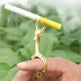 New Lucky Deer Anti-finger Smoked Yellow Release Finger Copper Ring - EX-STOCK CANADA