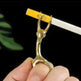 New Lucky Deer Anti-finger Smoked Yellow Release Finger Copper Ring - EX-STOCK CANADA