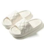 New Rhombus Home Slippers Summer Non-slip Floor Bathroom Slipper Lightweight Simple House Shoes For Women Men - EX-STOCK Canada