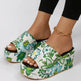 New Round Toe Wedge Embroidered Classic Embroidery Slippers For Women - EX-STOCK Canada
