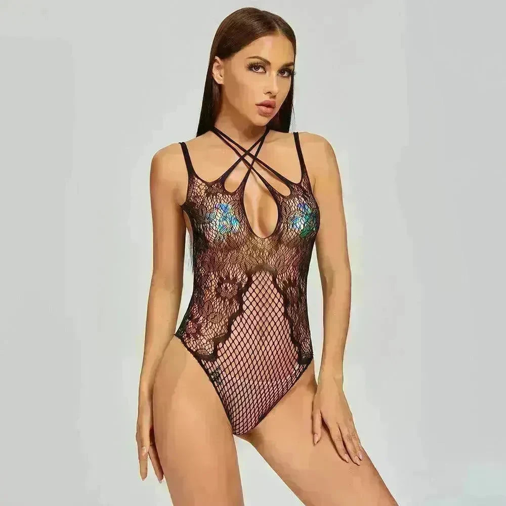 New Sexy Lingerie Women Teddies Bodysuit Erotic Lingerie Crotch Stretch - EX-STOCK CANADA