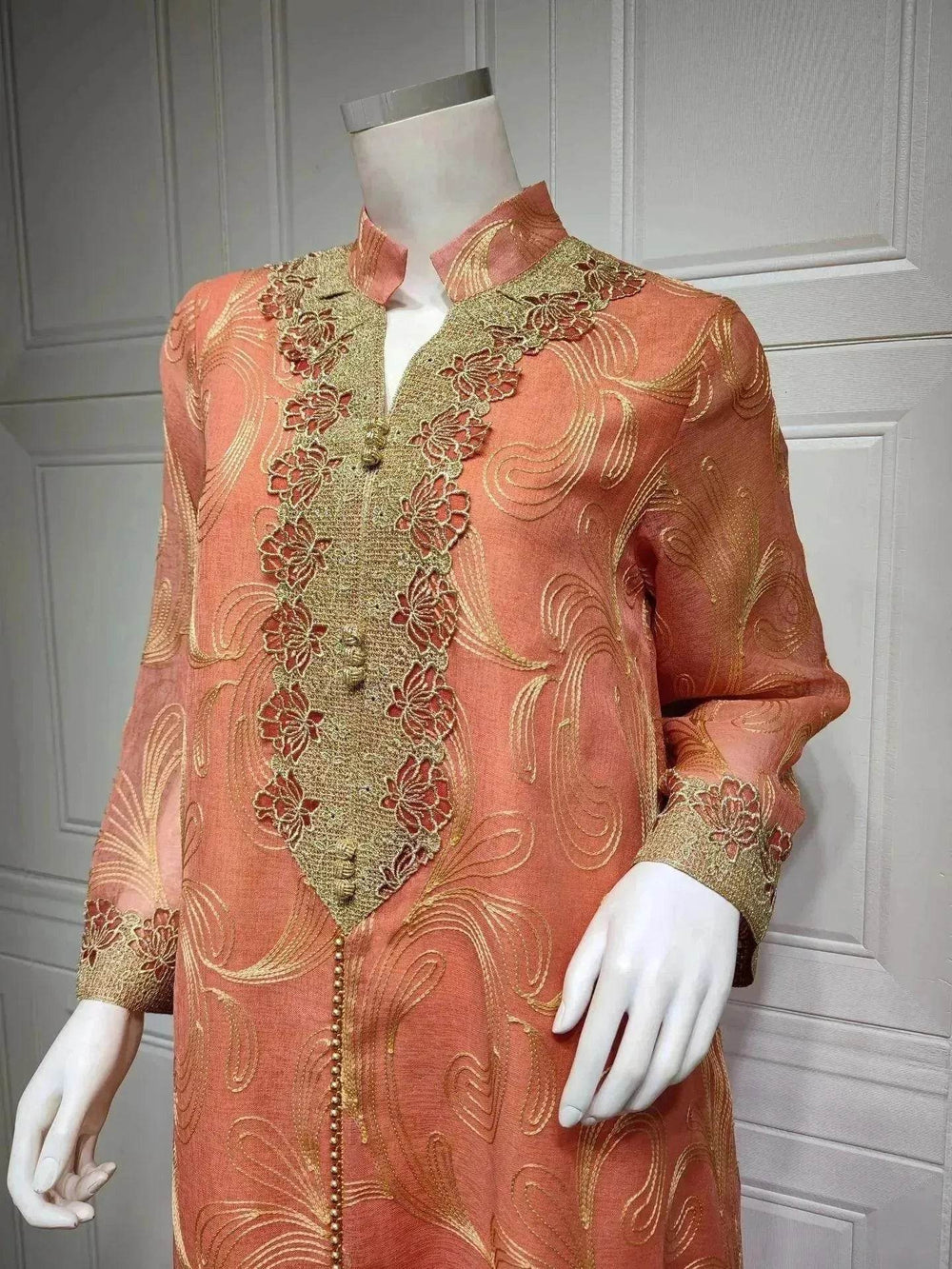 Embroidered party Wedding Maxi Dress for Muslim Middle East Turkey Women. - EX-STOCK Canada