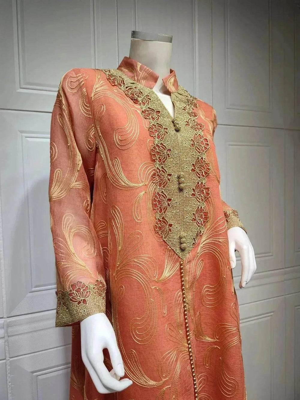 Embroidered party Wedding Maxi Dress for Muslim Middle East Turkey Women. - EX-STOCK Canada