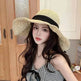 New Straw Hat Women's Summer Lace-up Beach Foldable Vacation Summer Hat - EX-STOCK Canada