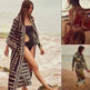 New Sunscreen Printed Long Sleeve Cardigan Bohemian Beach Dress - EX-STOCK CANADA