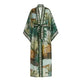 New Sunscreen Printed Long Sleeve Cardigan Bohemian Beach Dress - EX-STOCK CANADA