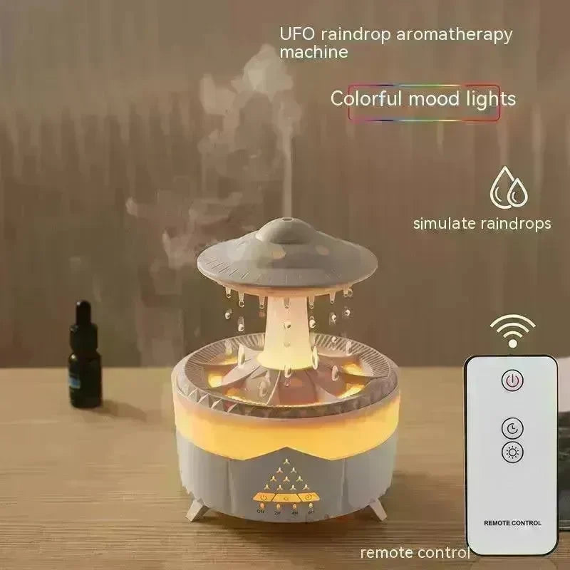 New UFO Raindrop Humidifier Water Drop Air Humidifier USB Aromatherapy Essential Oils Aroma Air Diffuser Household Mist Maker Home Decor - EX-STOCK CANADA