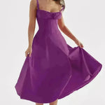 New Women's Floral Print Dress With Straps - EX-STOCK CANADA