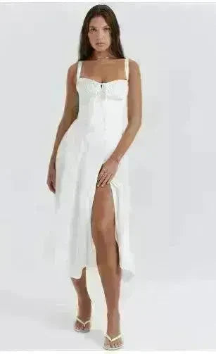 New Women's Floral Print Dress With Straps - EX-STOCK CANADA