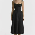 New Women's Floral Print Dress With Straps - EX-STOCK CANADA