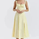 New Women's Floral Print Dress With Straps - EX-STOCK CANADA