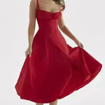 New Women's Floral Print Dress With Straps - EX-STOCK CANADA