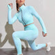 Nylon Quick-drying Long-sleeved Yoga Fitness Gym Suit - EX-STOCK Canada