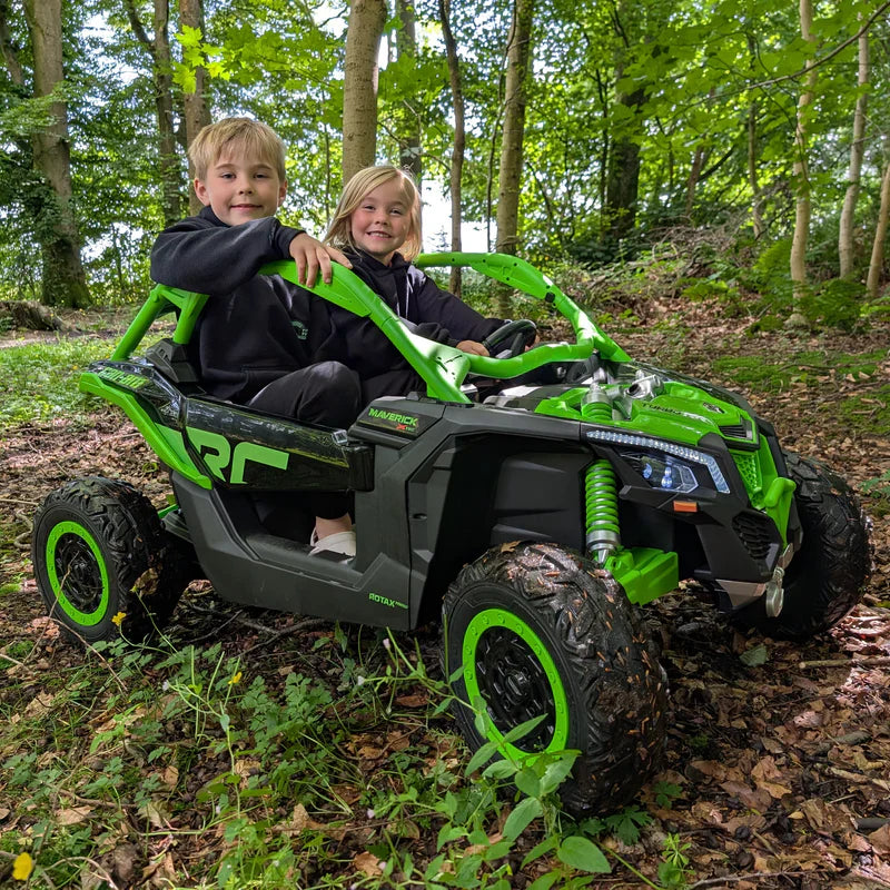 2026 2X24V CAN AM MAVERICK 4X4 2 Seater DELUXE Kids Ride On Car with Remote Control 