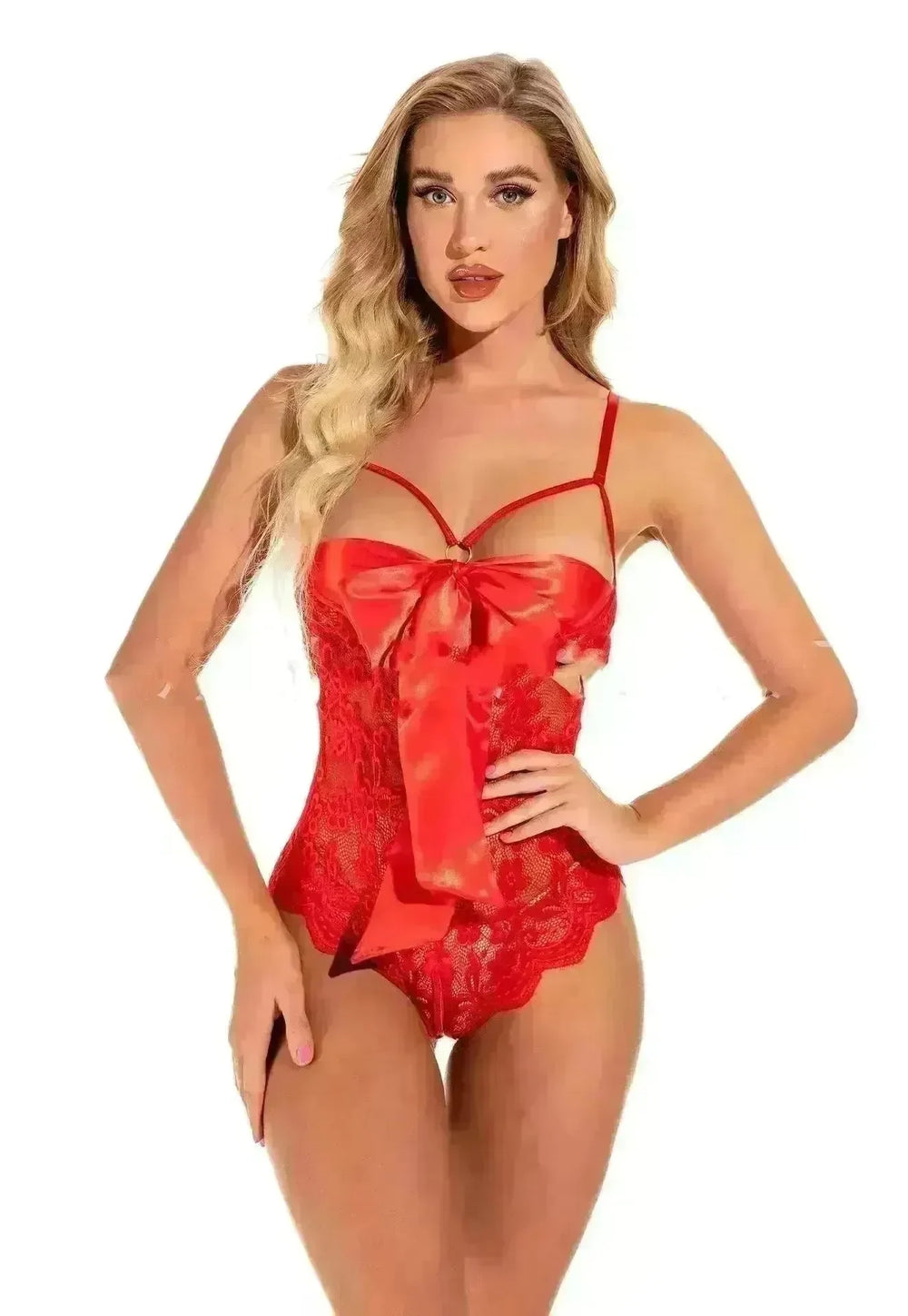 One-piece Lingerie See-through Lingerie Sexy Deep V Lingerie - EX-STOCK CANADA