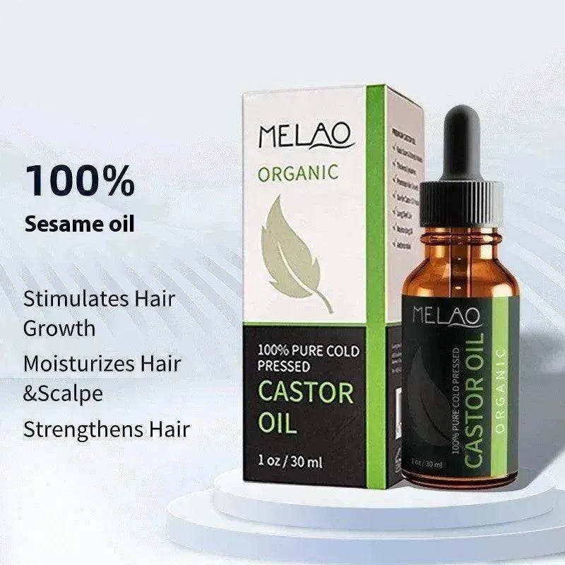 Organic Castor Oil for Hair Treatment, Repair and Nourishes Hair Follicle, Prevent Hair Loss - EX-STOCK Canada