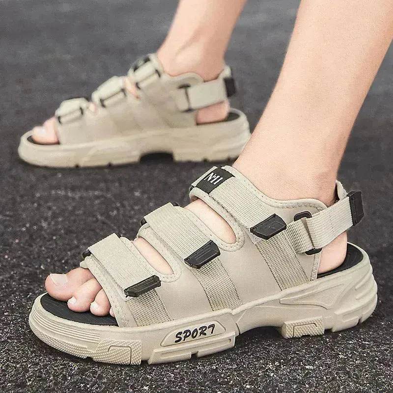 Outer Wear Sandals Men's Vietnamese Thick-soled Anti-slip Beach Shoes - EX-STOCK Canada