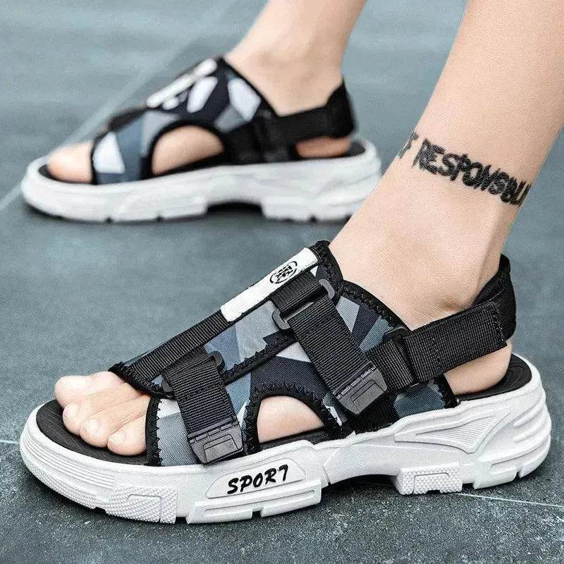 Outer Wear Sandals Men's Vietnamese Thick-soled Anti-slip Beach Shoes - EX-STOCK Canada