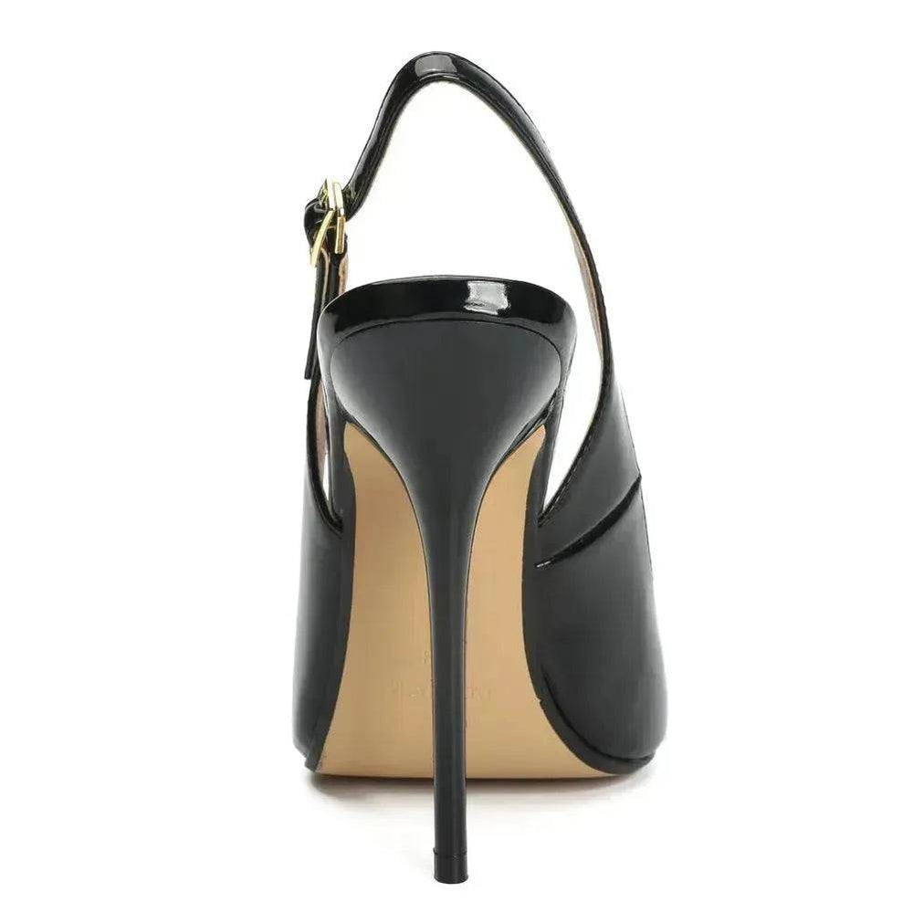 Painted heel Buckle sandals - EX-STOCK Canada