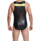 Patent leather one-piece gym suit - EX-STOCK Canada