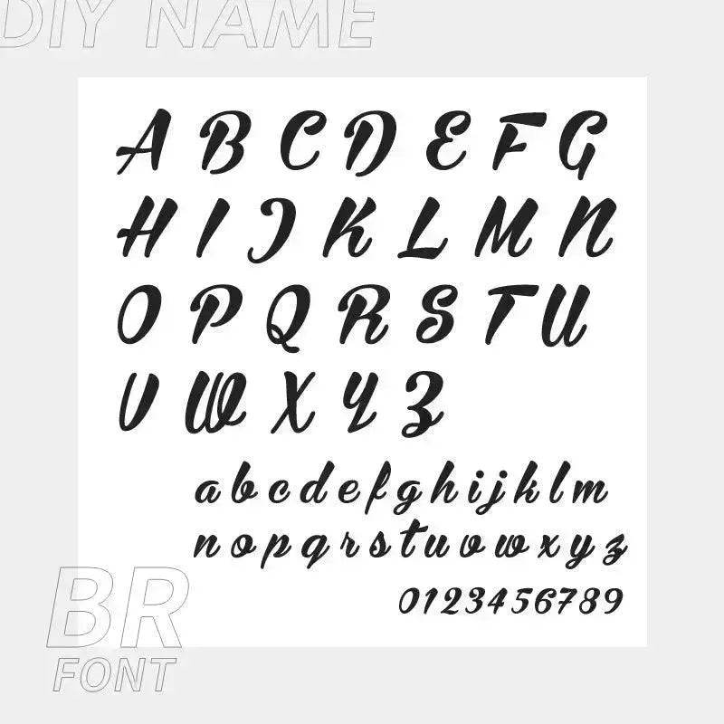 Personalized Custom 316L Stainless Steel Jewelry, English Alphabet Name Anklet - EX-STOCK Canada