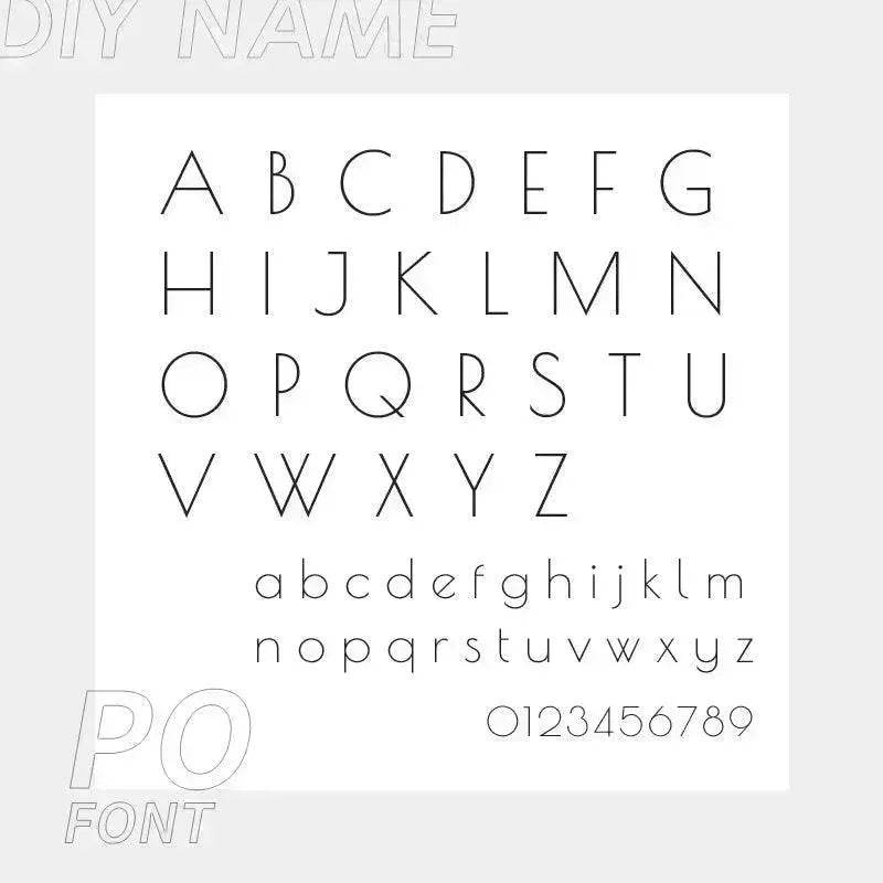 Personalized Custom 316L Stainless Steel Jewelry, English Alphabet Name Anklet - EX-STOCK Canada