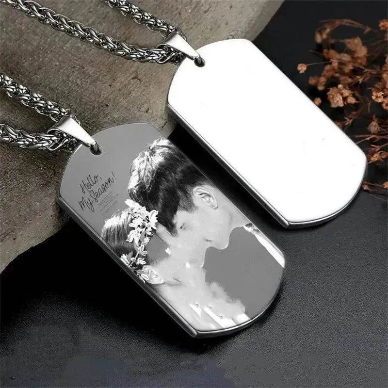 Personalized Nameplate Custom Name Photo Necklace Custom Jewelry Stainless Steel Necklace - EX-STOCK Canada