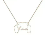 Personalized Stainless Steel DIY Cat And Dog Pet Name Necklace - EX-STOCK CANADA