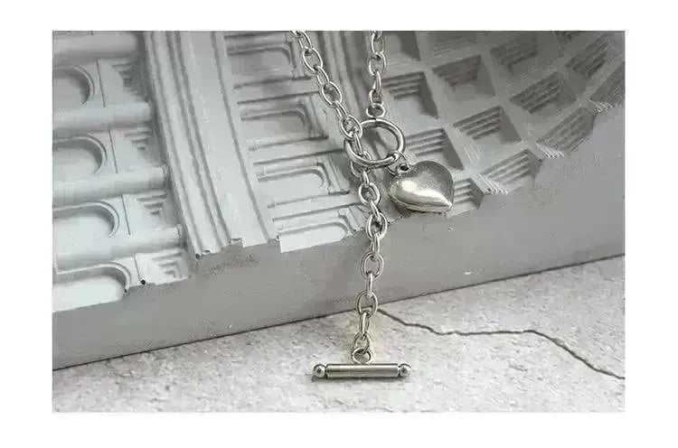Personalized Thick Chain Ins Wind Love Clavicle Necklace Choker Niche Design Trend Necklace For Women - EX-STOCK CANADA
