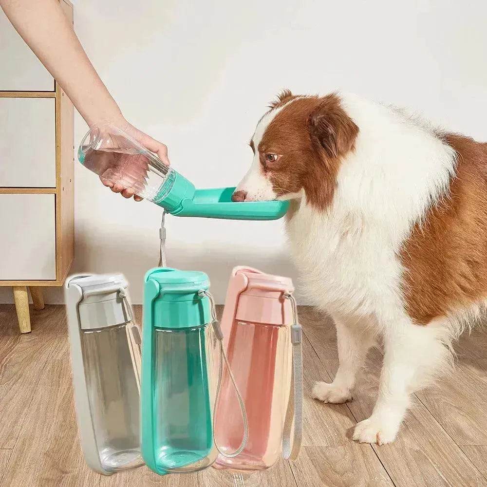 Pet Water Cup Outdoor Portable Folding Dog Water Bottle 550ml Large Capacity Medium To Large Dog Drinking Bottle - EX-STOCK Canada