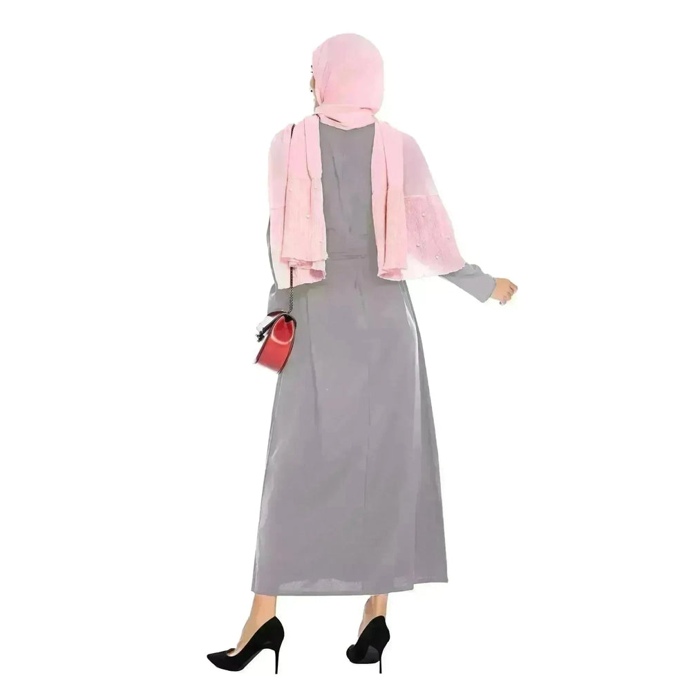 Plain Color Simple Saudi Arabian Arab Dress - EX-STOCK CANADA