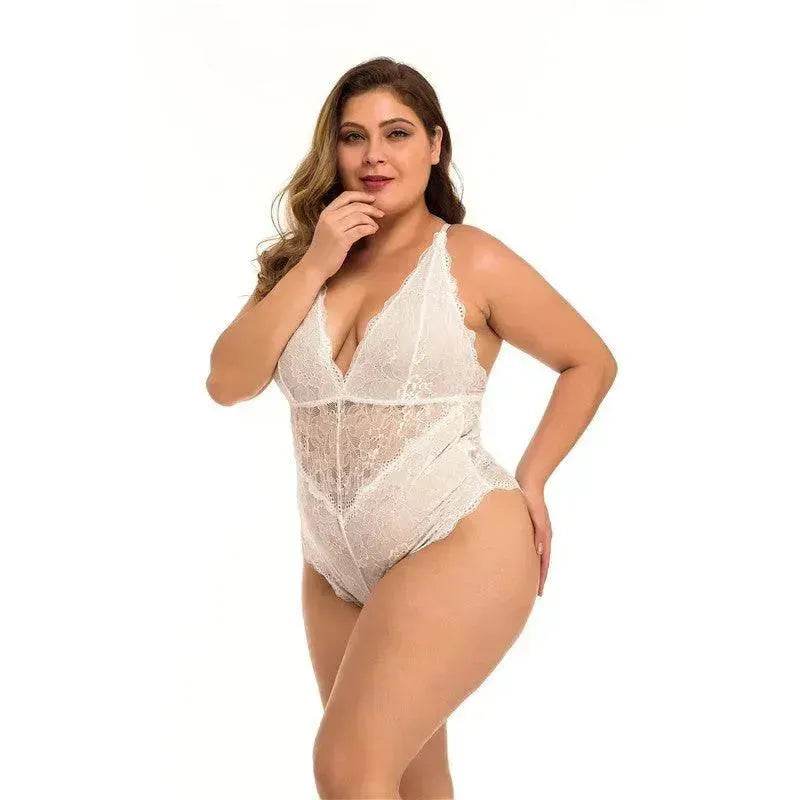Plus Size Lace Mesh Lingerie - EX-STOCK Canada