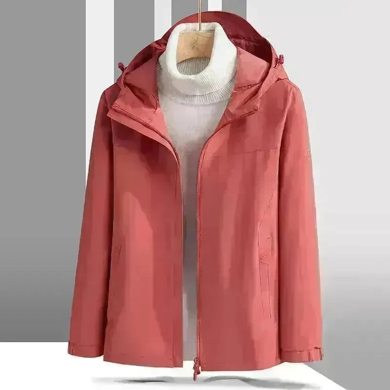 Plus Size Shell Jacket Windproof Waterproof Mountaineering Suit Coat - EX-STOCK CANADA