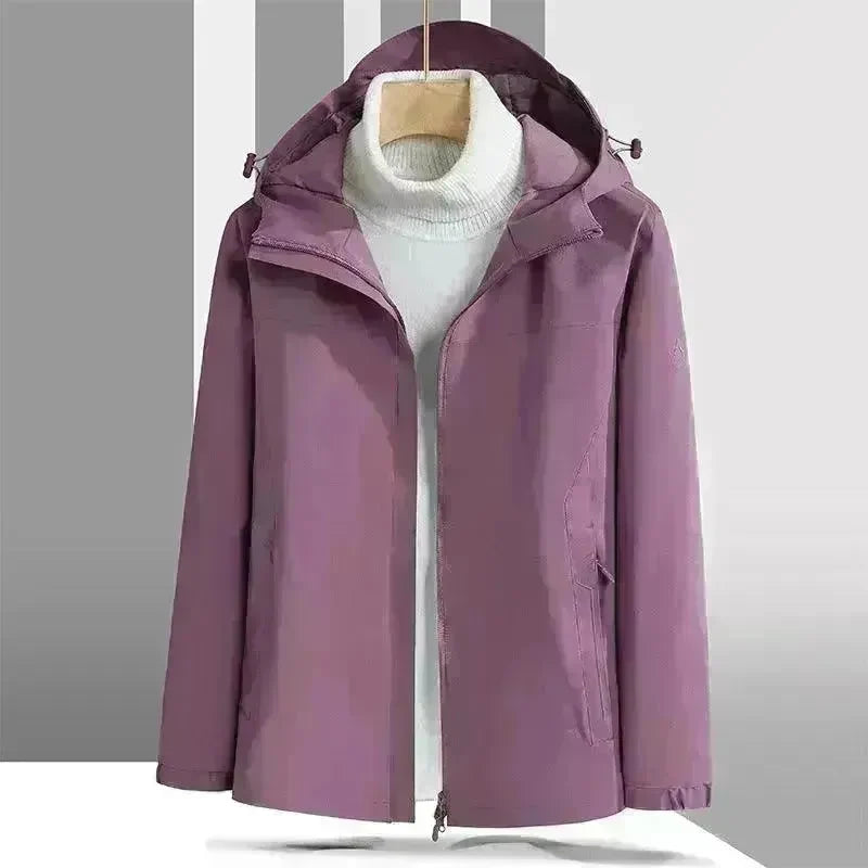 Plus Size Shell Jacket Windproof Waterproof Mountaineering Suit Coat - EX-STOCK CANADA